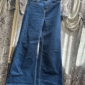 Zara Dark Blue Flare Jeans